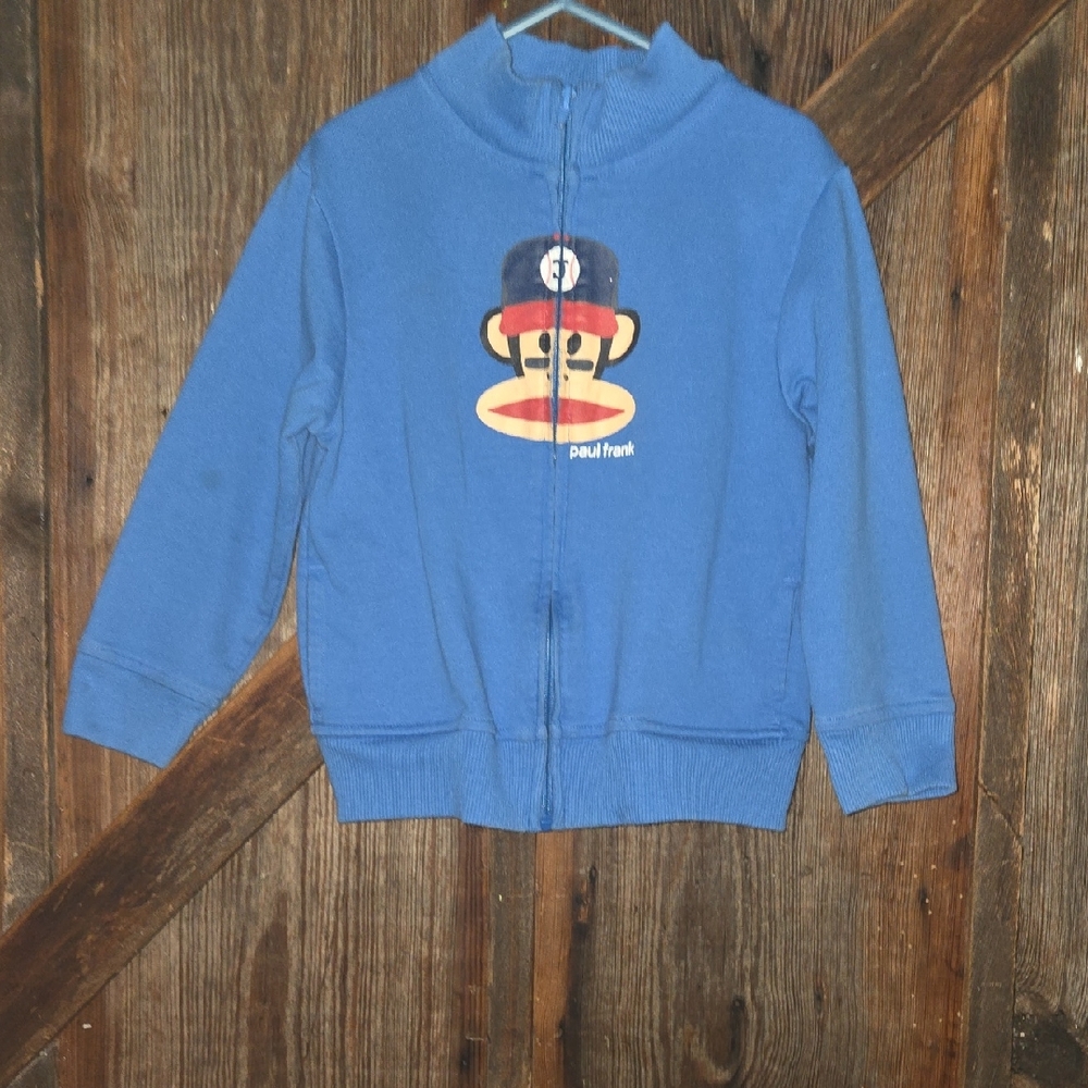 Paul Frank Kids Blue Hoodie with Monkey Graphic